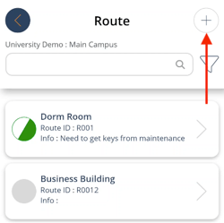 Route + Button