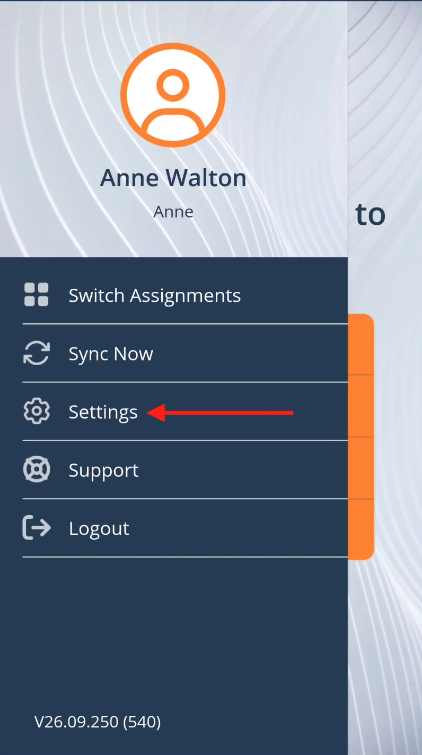 Side Menu Settings