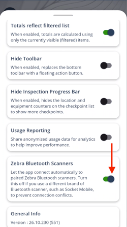 Zebra Bluetooth Scanner Settings