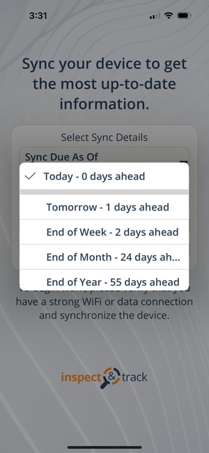 Sync Due As Of